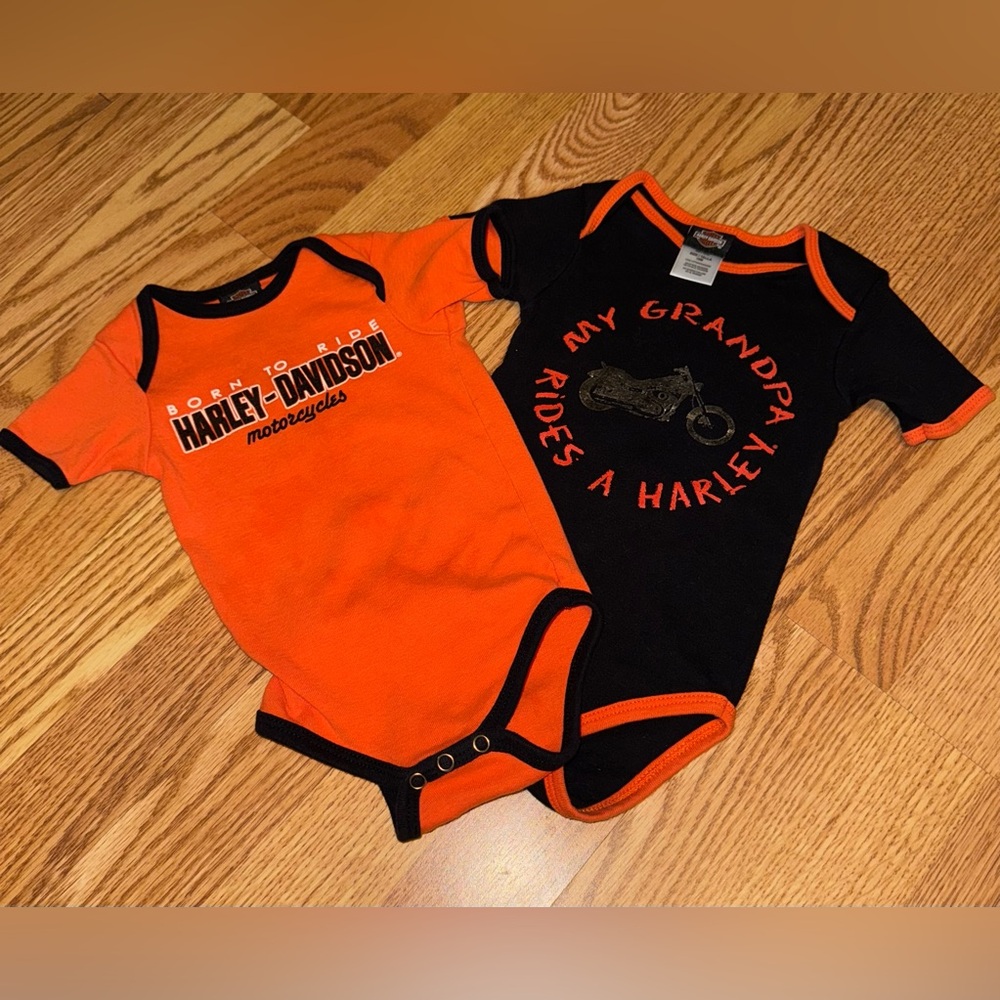 Harley Davidson Onesies - 18mo